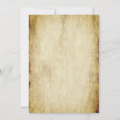 「お前は欲しい」西洋スタイル | 誕生日パーティー 招待状 (裏面)