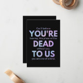 お前は死んだ！- R.I.P.裏切り者！：同僚 ノートカード (正面/裏面インサイチュ)