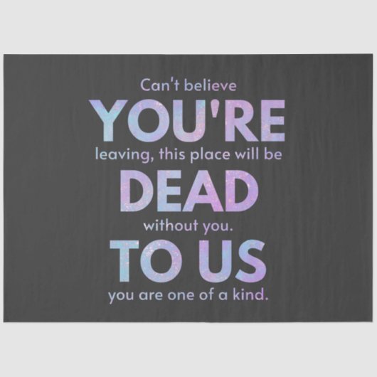 お前は死んだ！- R.I.P.裏切り者！：同僚 薄葉紙 (正面)