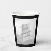 [お前は死んでるおもしろい]同僚離れのパーティー 紙コップ (裏面)