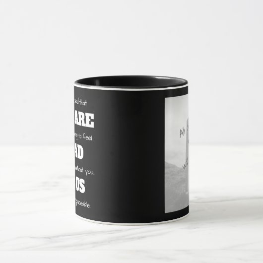 [お前は死んでる]同僚おもしろいのコー離れヒー マグカップ (中央)