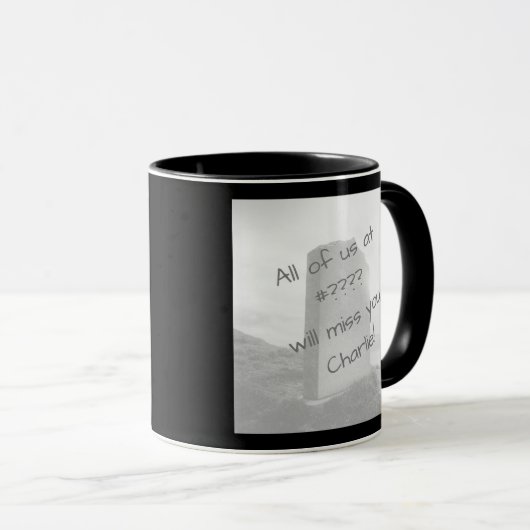 [お前は死んでる]同僚おもしろいのコー離れヒー マグカップ (正面右)