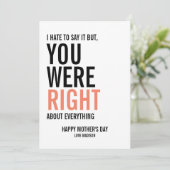 お前は母さんのデイカードに間違いない カード (スタンド正面)