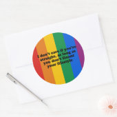 お前は気にもし真だ ラウンドシール (封筒)