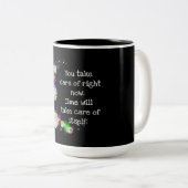 お前は気に今フローラを取るやる気を起こさせる ツートーンマグカップ (正面右)