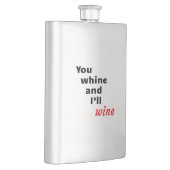 お前は泣いて俺はワインを飲む フラスク (右)