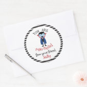 お前は牙のある子のハローウィンパーティだ ラウンドシール (封筒)