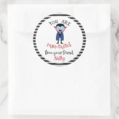 お前は牙のある子のハローウィンパーティだ ラウンドシール (バッグ)