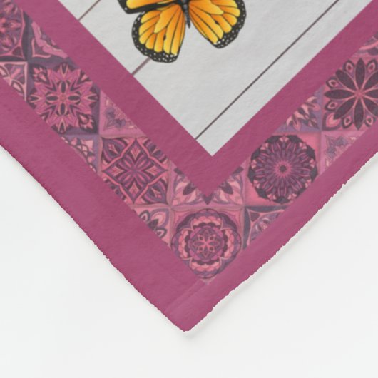 お前は王冠を直してくれ – 娘のために フリースブランケット (角)