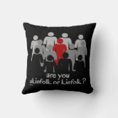 お前は痩せ者か金ストップ民か今は人種差別 クッション (裏面)