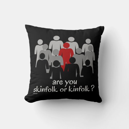 お前は痩せ者か金ストップ民か今は人種差別 クッション (正面)