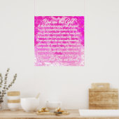 お前は神から感動的の言葉に値する ポスター (キッチン)