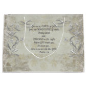 お前は神の子だ抱き枕・シルバー・フローラ ラージペーパーバッグ (正面)