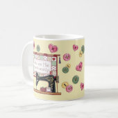 お前は神の細工裁縫マグだ コーヒーマグカップ (正面左)