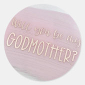 「お前は私のゴッドマザーズになるかい？」 シール (正面)