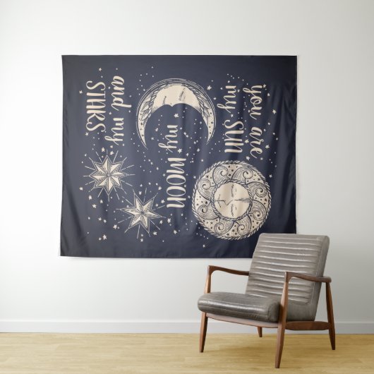 『お前は私の太陽と私の月』 タペストリー (インサイチュ(横))