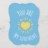 「お前は私の太陽の光だ」かわいい輝くハートデザイン (正面/裏面)