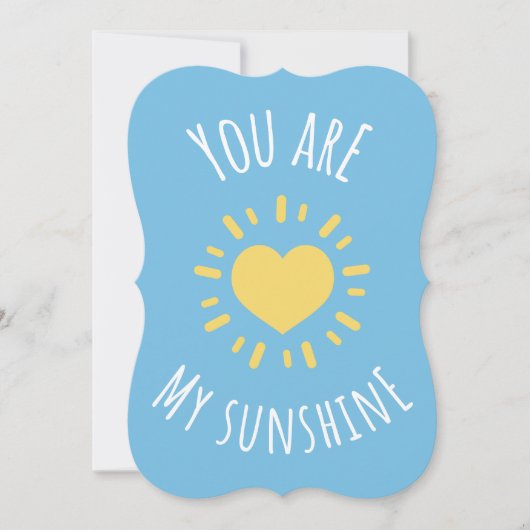 「お前は私の太陽の光だ」かわいい輝くハートデザイン (正面)