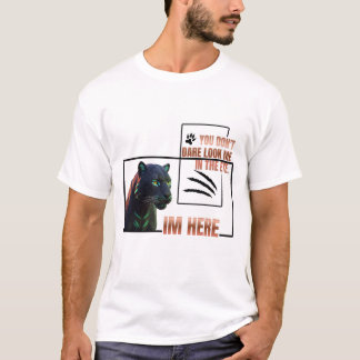 お前は私の目を見て話す勇気もないのか。ブラックパンサー Tシャツ
