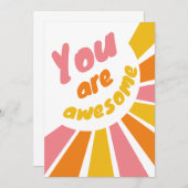 お前は素晴らし肯定前向きグリーティングカードだ 招待状 (正面/裏面)