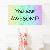 「お前は素晴らし!」 バナかわいらしカラフルー 横断幕 (インサイチュ)