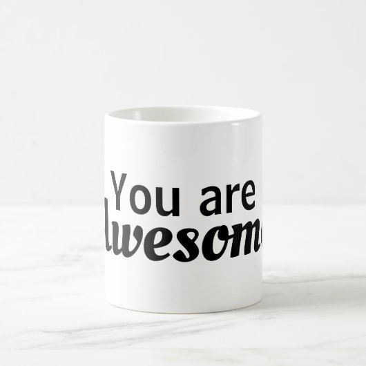 「お前は素晴らし」マグ コーヒーマグカップ (中央)