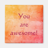 お前は素晴らし!水彩画 マグネット (正面)