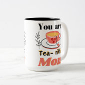 お前は美味しい母親だ ツートーンマグカップ (正面右)