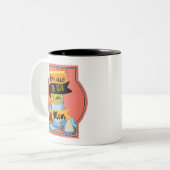 お前は美味しい母親だ ツートーンマグカップ (正面左)