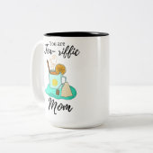 お前は美味しい母親だ ツートーンマグカップ (正面左)