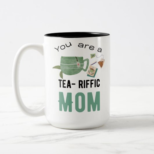 お前は美味しい母親だ ツートーンマグカップ (左)