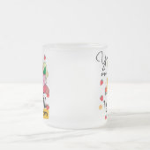 お前は美味しい母親だ フロストグラスマグカップ (中央)