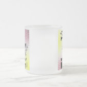 お前は美味しい母親だ フロストグラスマグカップ (中央)