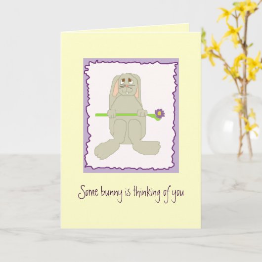 お前は考えばかだ カード (黄色い花)