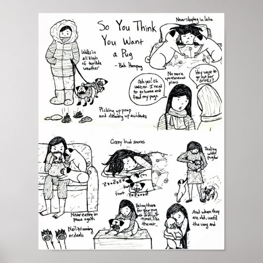 お前は考えパグが欲しいのか？ ポスター (正面)