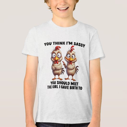 お前は考えI Biの女の子に会うべ与えきだ トライブレンドＴシャツ (正面)
