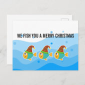 お前は聖降誕祭のお祝いカードが目出度う シーズンポストカード (正面/裏面)