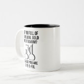 お前は腹が立つ ツートーンマグカップ (正面左)