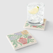 お前は自分より考えもだ ストーンコースター (横)