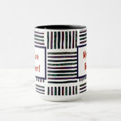 お前は自分最高ののインスパイア好きだストライプの マグカップ (中央)