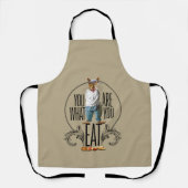 お前は自分食べだおもしろい – リスの実 エプロン (正面)