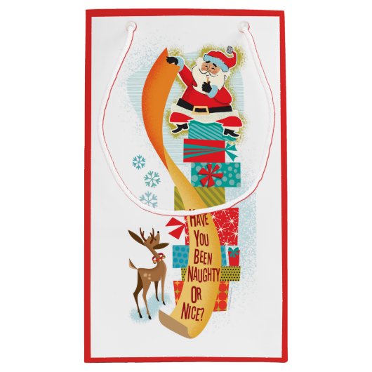 お前は良いけなかった？サンタ抱き枕 スモールペーパーバッグ (裏面)