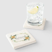 お前は花嫁のメイド・オナーになってくれないか母親に感謝 ストーンコースター (横)