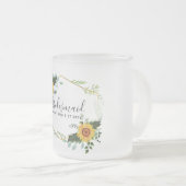 お前は花嫁のメイド・オナーになってくれないか母親に感謝 フロストグラスマグカップ (正面右)