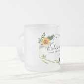 お前は花嫁のメイド・オナーになってくれないか母親に感謝 フロストグラスマグカップ (正面左)