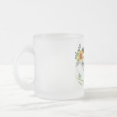 お前は花嫁のメイド・オナーになってくれないか母親に感謝 フロストグラスマグカップ (左)