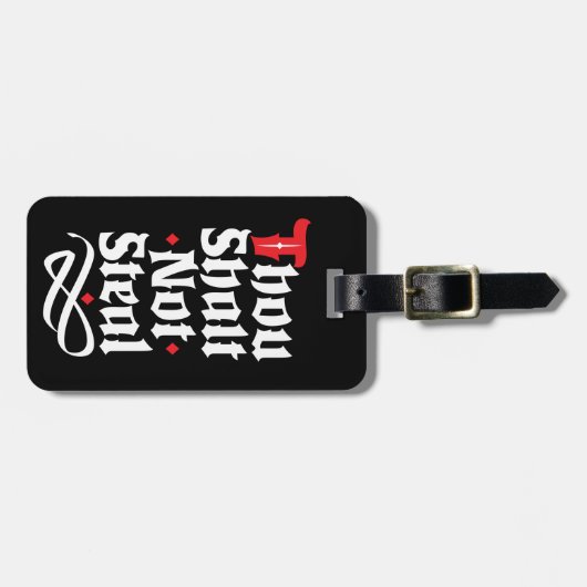 お前は荷物保護をおもしろい盗まない ラゲッジタグ (正面横)