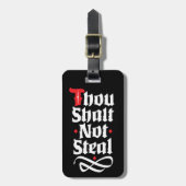 お前は荷物保護をおもしろい盗まない ラゲッジタグ (正面縦)