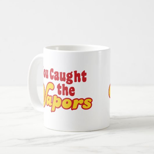 お前は蒸気を捕まえた コーヒーマグカップ (正面左)