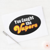 お前は蒸気を捕まえた 楕円形シール (封筒)